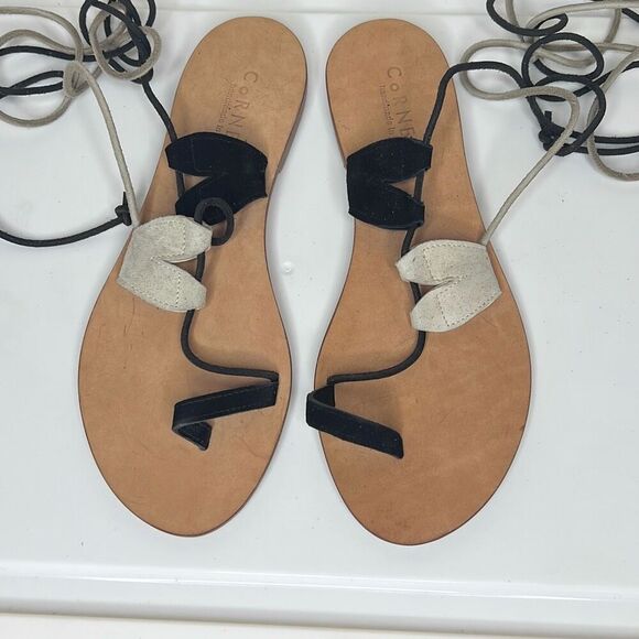 Revolve Cornetti Italian Leather Gladiator Sandal Size 38/7 New - Picture 3 of 7